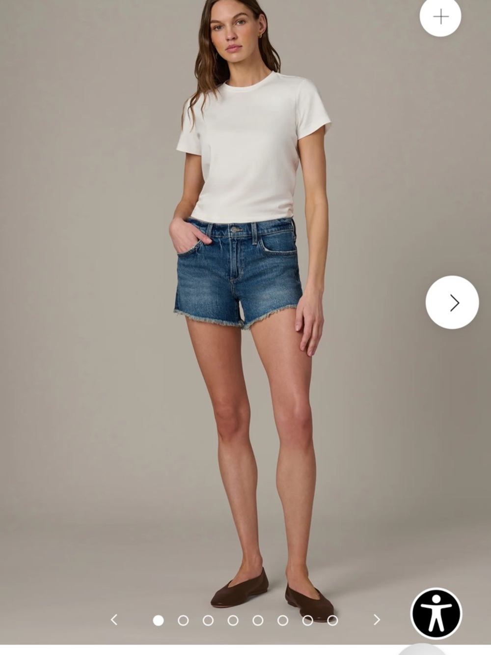 Joes Jeans 99% Cotton Women's  Frayed Hem Denim Jean Shorts - Picture 6 of 7